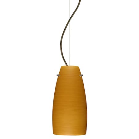 Besa Lighting Tao 10 Cord Pendant, Oak, Bronze Finish, 1x9W LED 1KX-1512OK-LED-BR
